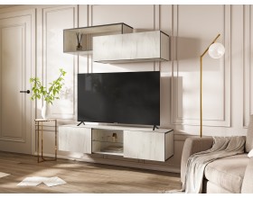 Норд Тумба ТВ подвесная Дуб Крафт Белый, Дуб Крафт Белый