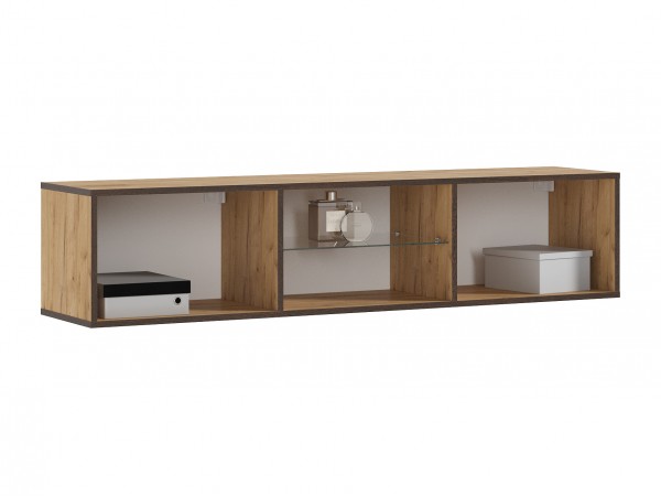 Норд Тумба ТВ подвесная Дуб Крафт, Дуб Крафт Кромка Венге