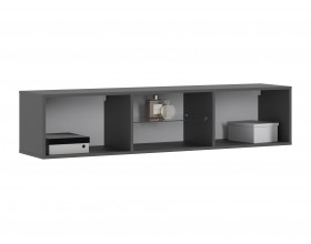 Норд Тумба ТВ подвесная Изумрудный Кромка Графит, Графит