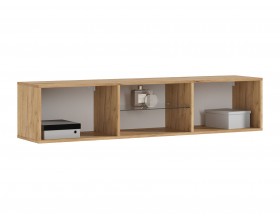 Норд Тумба ТВ подвесная Изумрудный Кромка Изумруд, Дуб Крафт