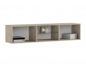 Норд Тумба ТВ подвесная Кашемир, Дуб Крафт Серый