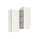 Норд Шкаф подвесной комбинированный Дуб Крафт Белый, Дуб Крафт Белый