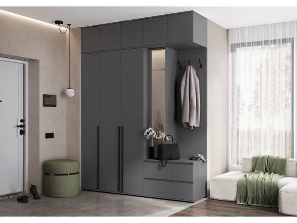 Прихожая Норд Графит, Графит