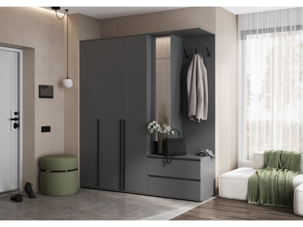 Прихожая Норд Графит, Графит