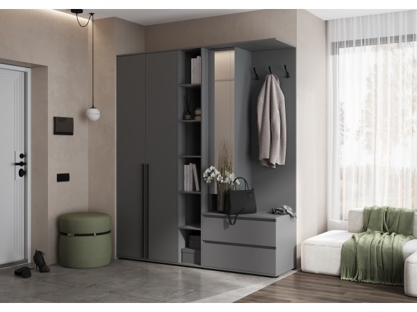 Прихожая Норд Графит, Графит