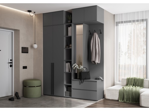 Прихожая Норд Графит, Графит