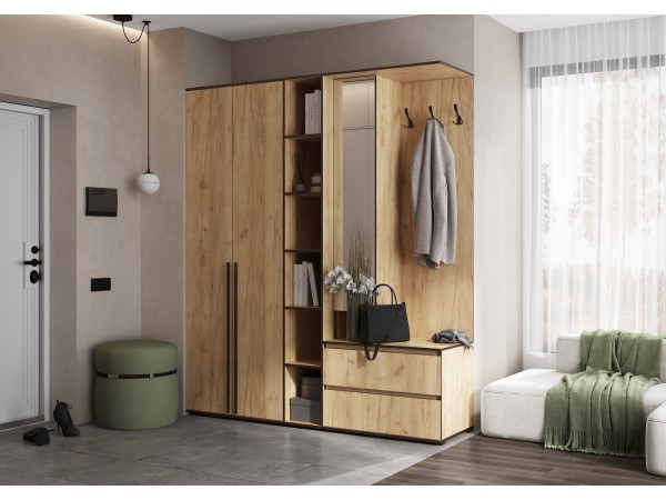 Прихожая Норд Дуб Крафт, Дуб Крафт Кромка Венге