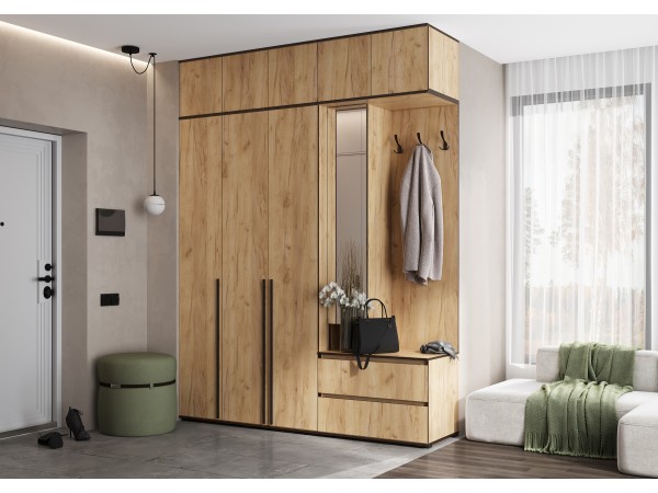 Прихожая Норд Дуб Крафт, Дуб Крафт Кромка Венге