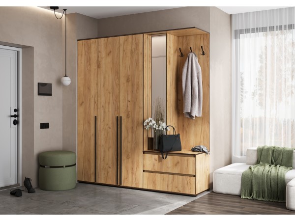 Прихожая Норд Дуб Крафт, Дуб Крафт Кромка Венге