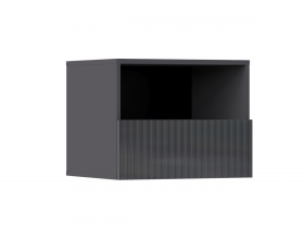 Оливия Тумбы 2 шт. 1 ящик Графит глянец, Графит