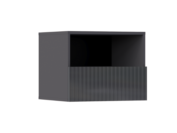 Оливия Тумбы 1 ящик Графит глянец, Графит