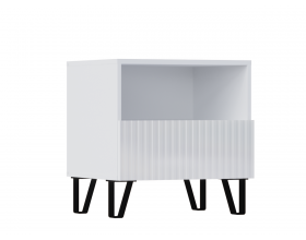 Оливия Тумбы 1 ящик Белый глянец, Белый