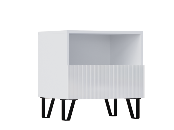 Оливия Тумбы 1 ящик Белый глянец, Белый