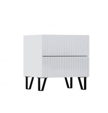 Оливия Тумбы 2 ящика Белый глянец, Белый