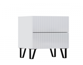 Оливия Тумбы 2 ящика Белый глянец, Белый