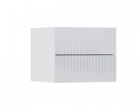 Оливия Тумбы 2 шт. 2 ящика Белый глянец, Белый