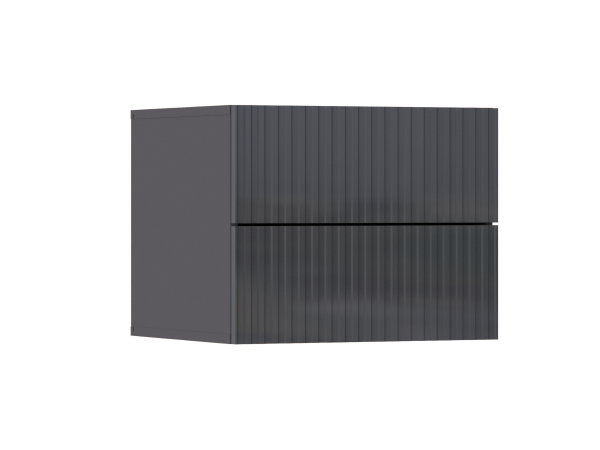 Оливия Тумбы 2 ящика Графит глянец, Графит