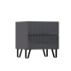 Оливия Тумбы 2 ящика Графит глянец, Графит