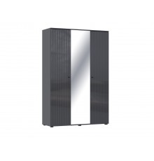 Оливия Шкаф 3-створчатый Графит глянец, Графит