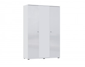 Оливия Шкаф 3-створчатый Белый глянец, Белый