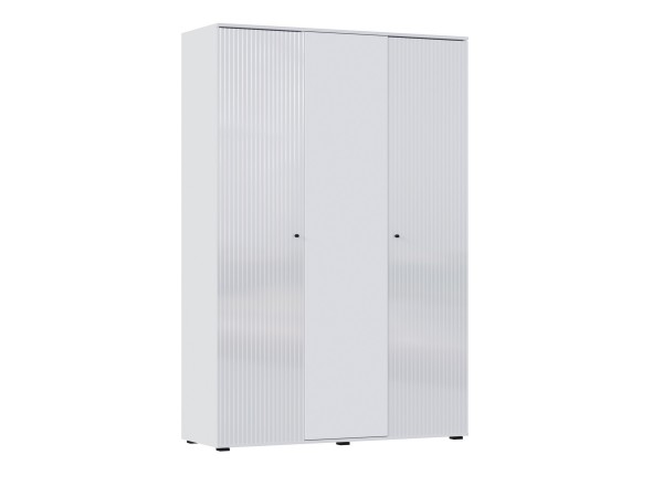 Оливия Шкаф 3-створчатый Белый глянец, Белый