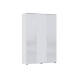Оливия Шкаф 3-створчатый Белый глянец, Белый