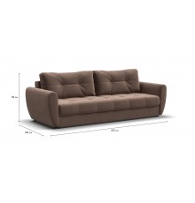 Престон диван Велюр Монолит мокко