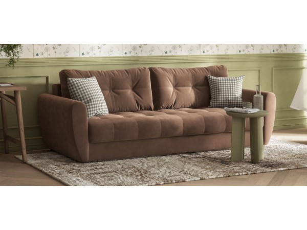 Престон диван Велюр Монолит мокко