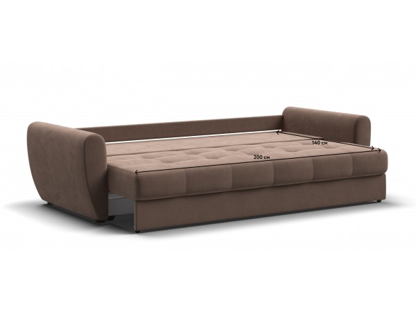 Престон диван Велюр Монолит мокко