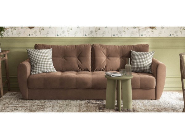 Престон диван Велюр Монолит мокко