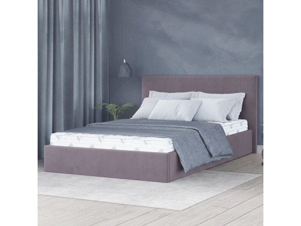 Кровать «Mia» 160х200 с подъёмным механизмом велюр Teddy 939
