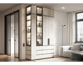 Модульная система Норд компоновка 1 Дуб Крафт Белый, Дуб Крафт Белый