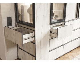 Модульная система Норд компоновка 1 Дуб Крафт Белый, Дуб Крафт Белый