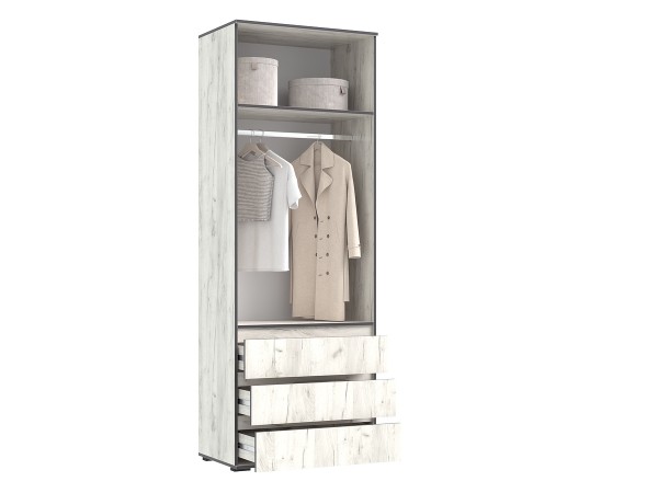 Модульная система Норд компоновка 1 Дуб Крафт Белый, Дуб Крафт Белый