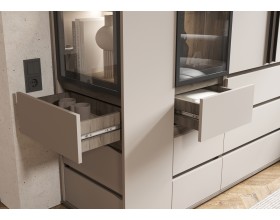 Модульная система Норд компоновка 1 Кашемир, Дуб Крафт Серый