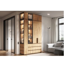 Модульная система Норд компоновка 1 Дуб Крафт, Дуб Крафт Кромка Венге