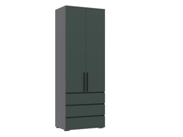 Модульная система Норд компоновка 1 Изумрудный Кромка Графит, Графит