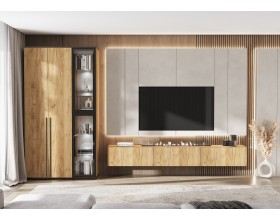 Модульная система Норд компоновка 2 Дуб Крафт, Дуб Крафт Кромка Венге