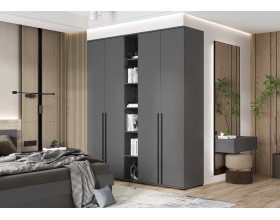 Норд Шкаф 2-створчатый 800 Графит, Графит