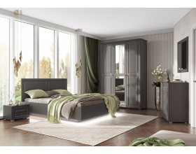 Престиж-1 Кровать парящая 1,6м Графит структурный, Графит