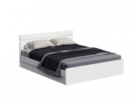 Нэнси New Кровать 1,6м с ПМ Белый глянец, Белый
