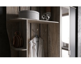 Прихожая Лика №1 1,5м Графит/Дуб Юкон, Дуб Юкон