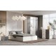 Фиеста NEW Комод 3 ящика 2 двери 1200 Графит, Дуб Крафт Белый
