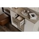 Фиеста NEW Комод 3 ящика 2 двери 1200 Кашемир, Дуб Крафт серый