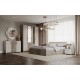 Фиеста NEW Кровать 1,4м Кашемир, Дуб Крафт серый