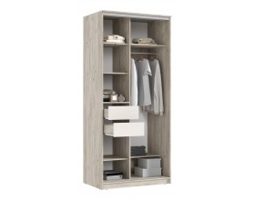 Шкаф-купе Альянс 1,0м Кашемир, Дуб Крафт Серый