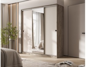 Шкаф-купе Альянс 2,0м Кашемир, Дуб Крафт Серый
