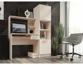 Стол компьютерный №3 УПКФ с пеналом Сандал светлый