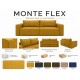 Диван Monte Flex Велюр Жёлтый