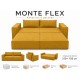 Диван Monte Flex Велюр Жёлтый